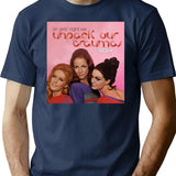 Girls' Night T-Shirt - Retro Graphic Tee for Men & Women - Navy