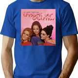 Girls' Night T-Shirt - Retro Graphic Tee for Men & Women - Blue