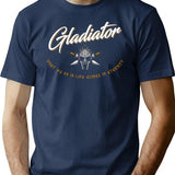 Gladiator What We Do In Life Echoes In Eternity T-Shirt for Men & Women, T-Shirts Graphic Tee - Navy