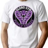 Globo Gym - Purple Cobras Vintage Logo T-Shirt - White