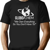 Globochem T-Shirt - Retro Graphic Tee for Men & Women - Black