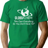 Globochem T-Shirt - Retro Graphic Tee for Men & Women - Green