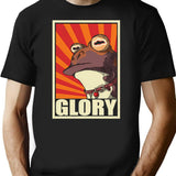 Glory Vintage T-Shirt - Retro Graphic Casual Tee - Black