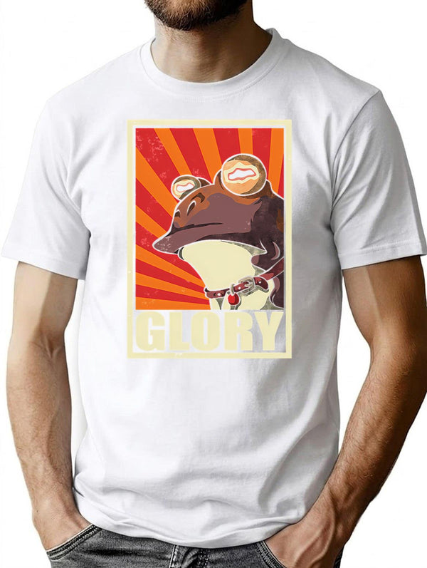 Glory Vintage T-Shirt - Retro Graphic Casual Tee - White