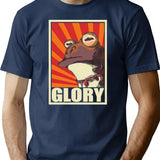 Glory Vintage T-Shirt - Retro Graphic Casual Tee - Navy