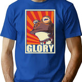 Glory Vintage T-Shirt - Retro Graphic Casual Tee - Blue
