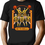 Go To Hell T-Shirt - Retro Graphic Tee for Men & Women - Black