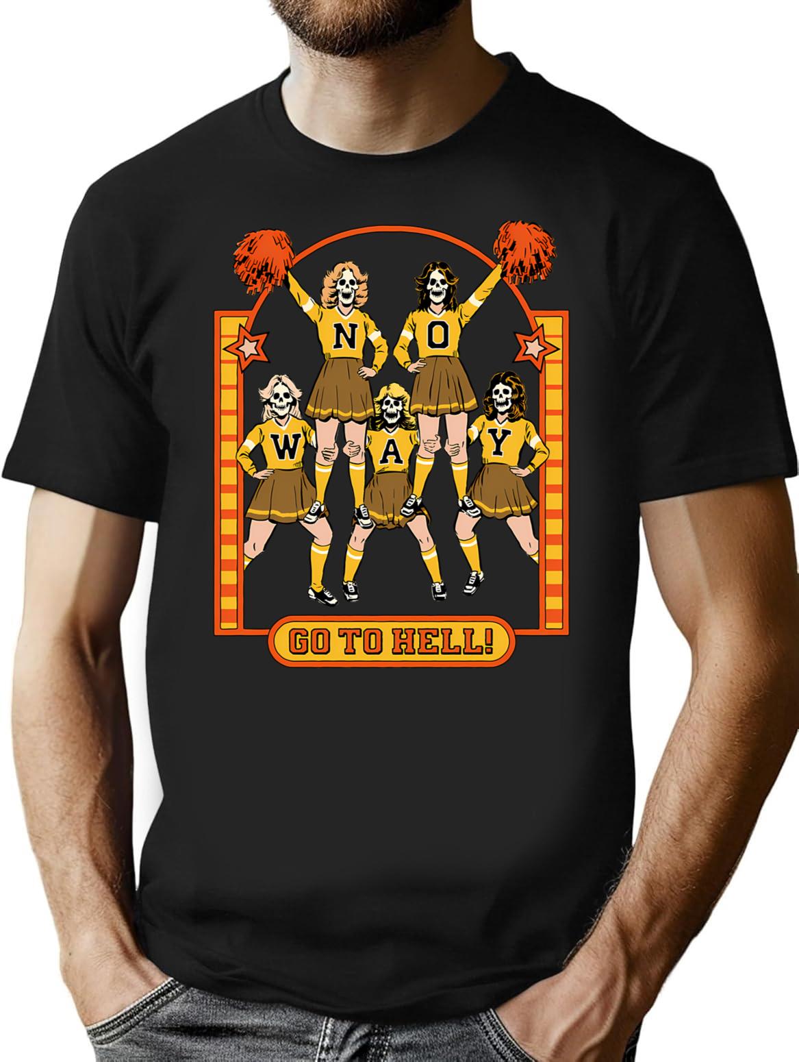 Go To Hell T-Shirt - Retro Graphic Tee for Men & Women - Black