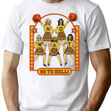 Go To Hell T-Shirt - Retro Graphic Tee for Men & Women - White