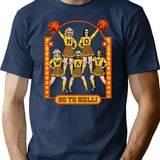 Go To Hell T-Shirt - Retro Graphic Tee for Men & Women - Navy