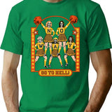 Go To Hell T-Shirt - Retro Graphic Tee for Men & Women - Green