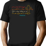 God Is Always Building You Up T-Shirt - Black