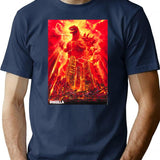 Godzila T-Shirt - Retro Graphic Tee for Men & Women - Navy