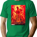 Godzila T-Shirt - Retro Graphic Tee for Men & Women - Green