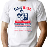 Gold Bond Label Girls Golden T-Shirt for Men & Women, T-Shirts Graphic Tee - White