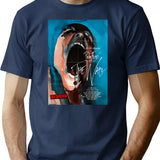 Golden Hour Blooms Flowers In The Evening T-Shirt - Navy