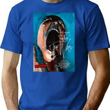Golden Hour Blooms Flowers In The Evening T-Shirt - Blue