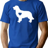 Golden Retriever Art Golden Retriever Love Golden Retriever Mama Golden Retriever Owner Golden Retriever T-Shirt - Blue