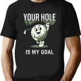 Golf Humor Vintage T-Shirt - Retro Graphic Casual Tee - Black