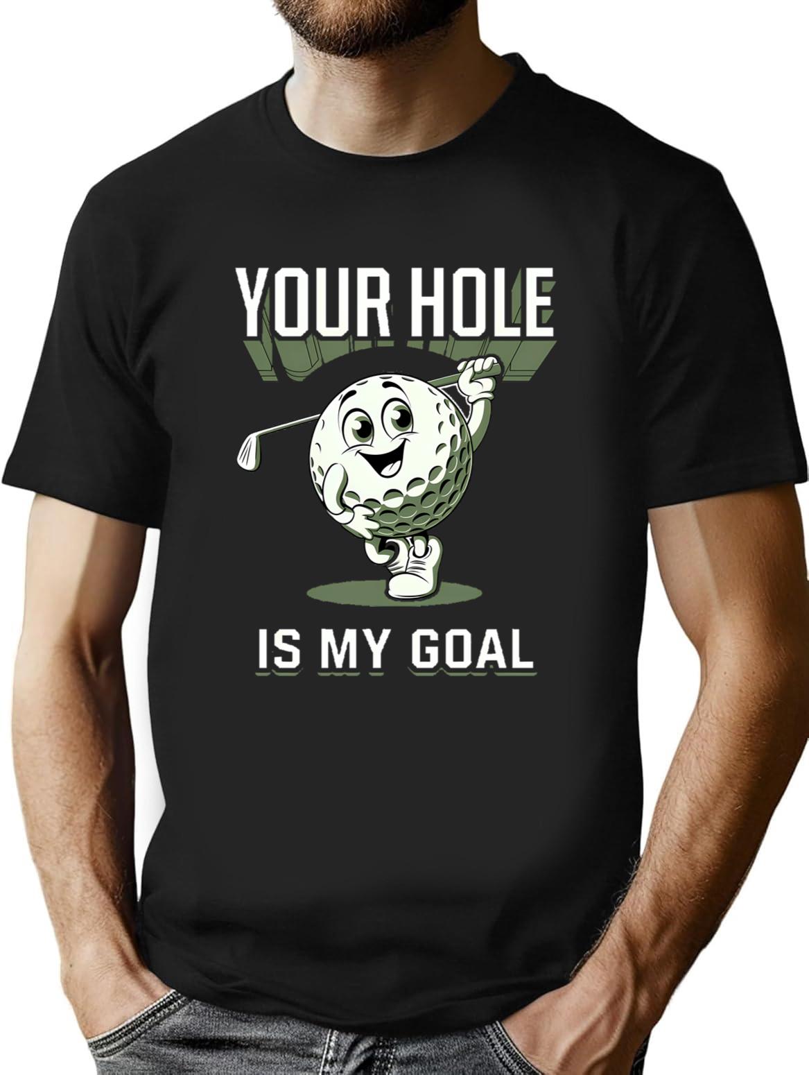 Golf Humor Vintage T-Shirt - Retro Graphic Casual Tee - Black