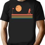 Golf Retro Vintage Cute Golf Lover Golf Players Gift Idea T-Shirt - Black