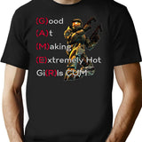 Good At Making Extremely Hot Girls Cum Funny Gamer T-Shirt - Black