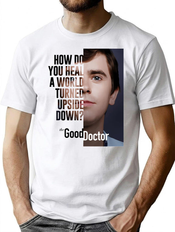 Good Doctor Healty Classic T-Shirt - Retro Graphic Tee for Men & Women - White