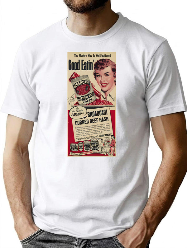 Good Eatin' T-Shirt - Retro Graphic Tee for Men & Women - White
