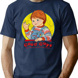 Good Guys Doll Worn Out T-Shirt for Men & Women, T-Shirts Graphic Tee - Navy