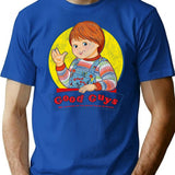 Good Guys Doll Worn Out T-Shirt for Men & Women, T-Shirts Graphic Tee - Blue