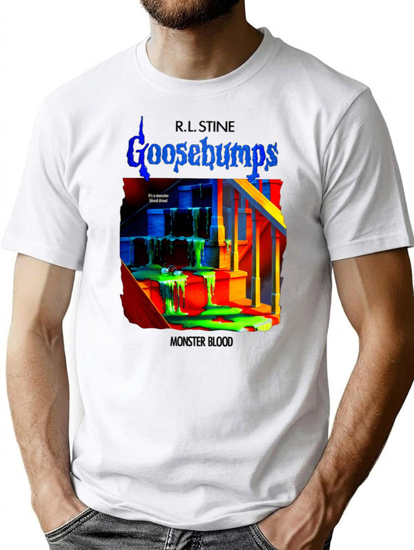 Goosebumps - Monster Blood T-Shirt for Men & Women, T-Shirts Graphic Tee - White
