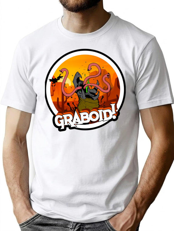 Graboid T-Shirt for Men & Women, T-Shirts Graphic Tee - White