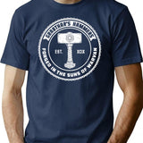 Grabthar's Hammers T-Shirt - Retro Graphic Tee for Men & Women - Navy