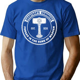 Grabthar's Hammers T-Shirt - Retro Graphic Tee for Men & Women - Blue