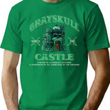 Grayskull Castle Dks Worn T-Shirt for Men & Women, T-Shirts Graphic Tee - Green