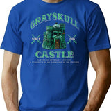 Grayskull Castle Dks Worn T-Shirt for Men & Women, T-Shirts Graphic Tee - Blue