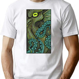 Green Cthulhu T-Shirt for Men & Women, T-Shirts Graphic Tee - White
