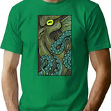 Green Cthulhu T-Shirt for Men & Women, T-Shirts Graphic Tee - Green