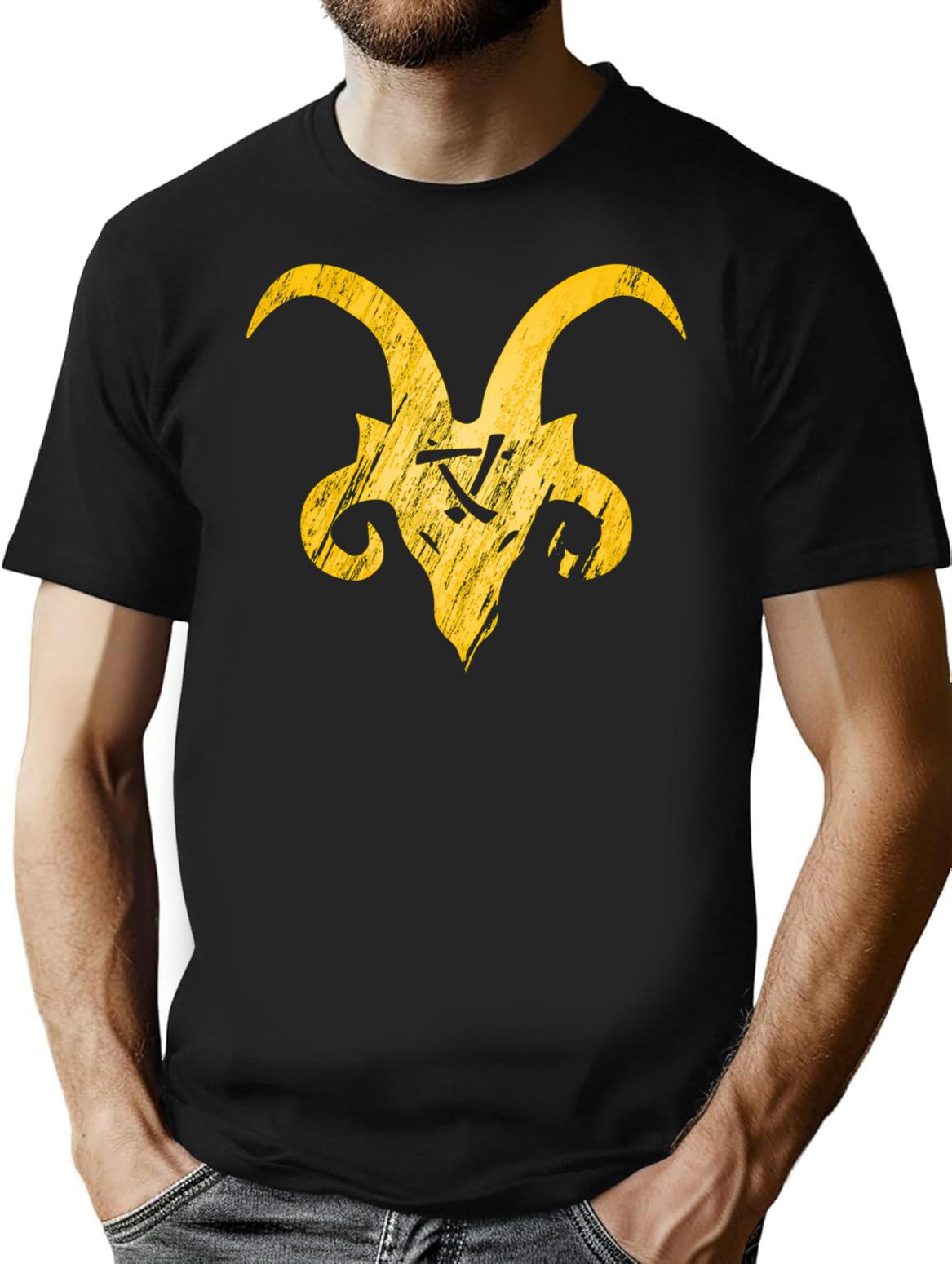 Green King Horned Rat T-Shirt for Men & Women, T-Shirts Graphic Tee - Black