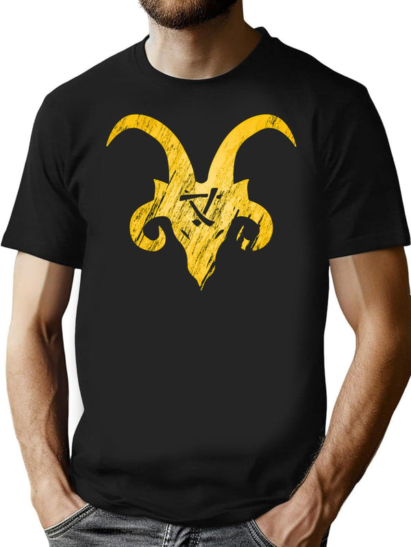 Green King Horned Rat T-Shirt for Men & Women, T-Shirts Graphic Tee - Black