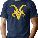 Green King Horned Rat T-Shirt for Men & Women, T-Shirts Graphic Tee - Navy
