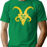 Green King Horned Rat T-Shirt for Men & Women, T-Shirts Graphic Tee - Green