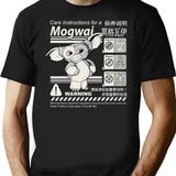 Gremlins Gizmo Warning Label Dks T-Shirt for Men & Women, T-Shirts Graphic Tee - Black