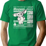 Gremlins Gizmo Warning Label Dks T-Shirt for Men & Women, T-Shirts Graphic Tee - Green