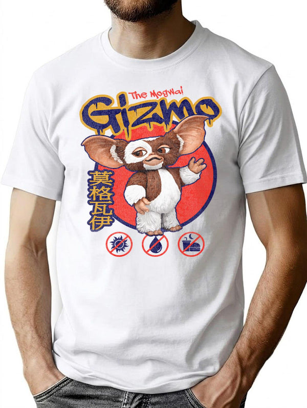 Gremlins Gizmo Worn Lts T-Shirt for Men & Women, T-Shirts Graphic Tee - White