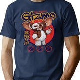 Gremlins Gizmo Worn Lts T-Shirt for Men & Women, T-Shirts Graphic Tee - Navy