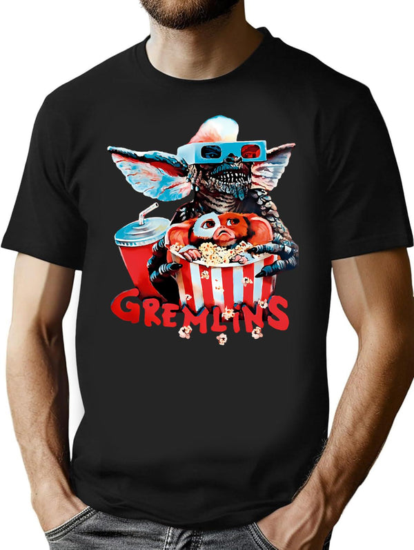 Gremlins T-Shirt for Men & Women, T-Shirts Graphic Tee - Black