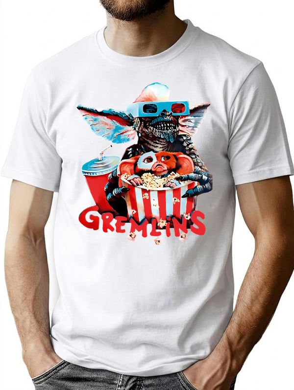 Gremlins T-Shirt for Men & Women, T-Shirts Graphic Tee - White