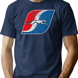 Greyhound Vintage Bus Line T-Shirt for Men & Women, T-Shirts Graphic Tee - Navy