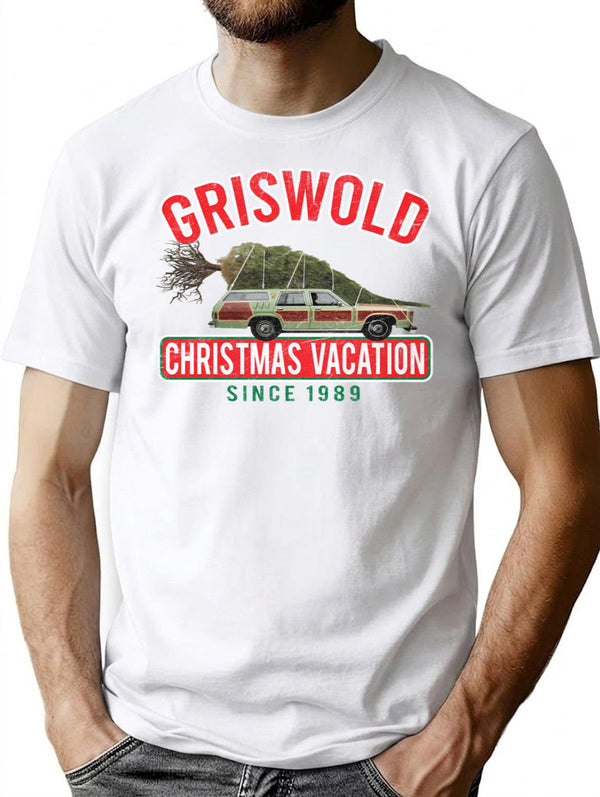 Griswold Christmas Vacation '89 T-Shirt for Men & Women, T-Shirts Graphic Tee - White